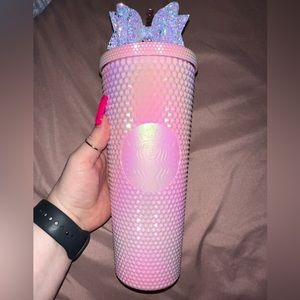 Starbucks Tumbler Taiwan Mirror Pink Venti studded 24oz